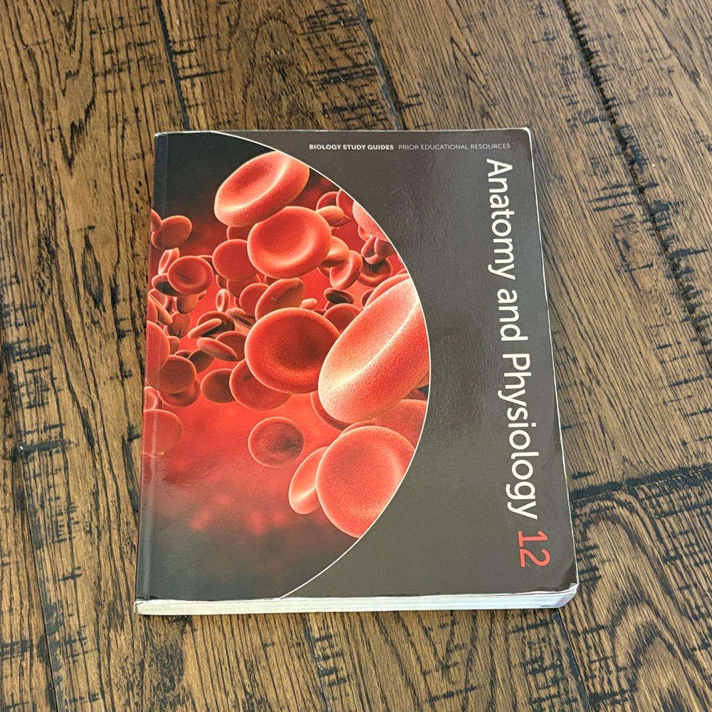 Anatomy and Physiology 12 Textbook - Red & Black Cover